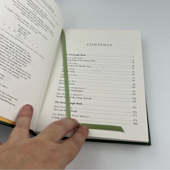 The jungle book hardbound book with built in satin bookmark 2007 - Picture 6 of 6